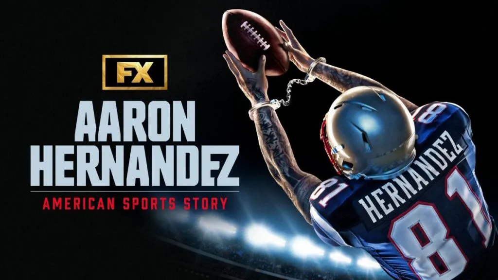 Title art for the new Ryan Murphy show, American Sports Story.